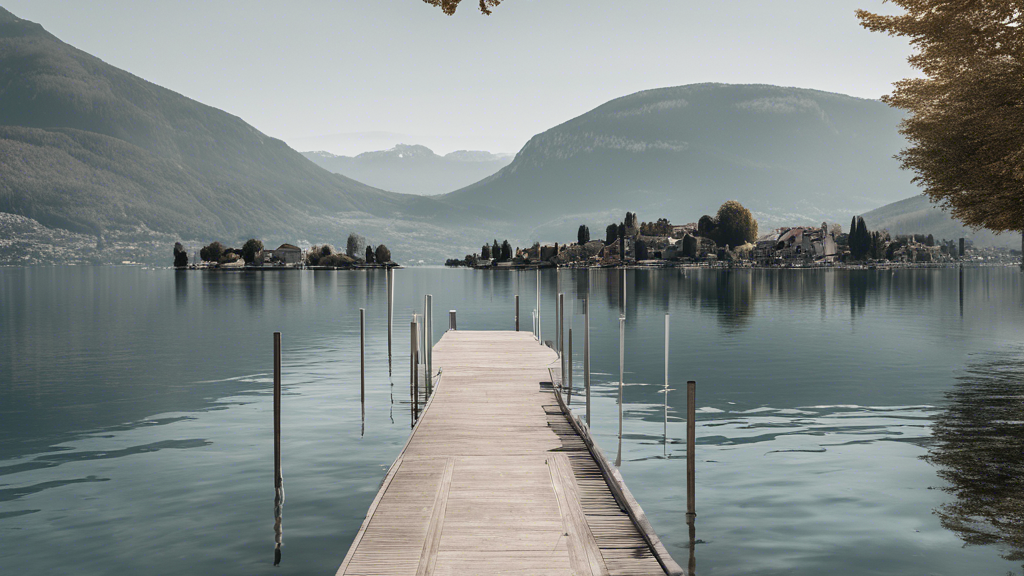 Illustration détaillée sur Ma maison au bord du lac d'Annecy : Un ponton pour profiter pleinement de la nature